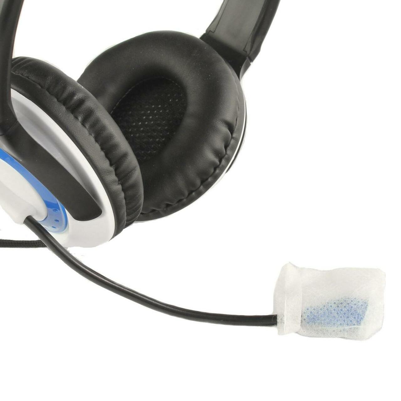 Disposable Headset Microphone Sanitary Covers - Bag of 100