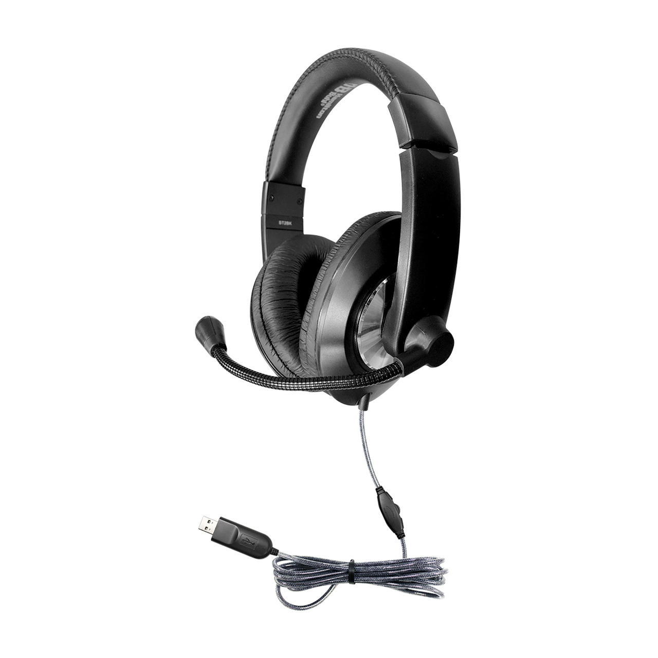 Hamilton Buhl Smart-Trek Deluxe Stereo Headset with In-Line Volume Control and USB Plug